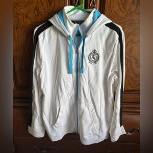 NWT Lauren Active Ralph Lauren White and Black Hooded Jacket